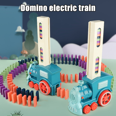 Blocs en bois électriques DIY éducatif de pose automatique de domino d'enfants