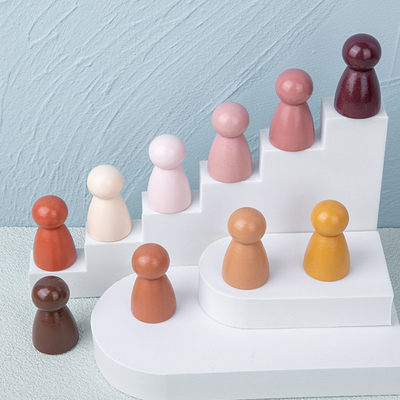 Jouet éducatif de empilement créatif non-toxique en bois de jeu d'équilibre de Toy Safe DIY de bébé de bloc constitutif d'arc-en-ciel de Montessori