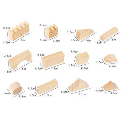 Grains en bois d'éducation de Montessori empilant les jouets Parenting d'enfants de petite enfance d'enfants de jardin d'enfants de blocs constitutifs