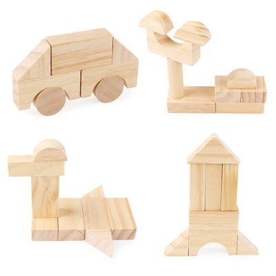 Grains en bois d'éducation de Montessori empilant les jouets Parenting d'enfants de petite enfance d'enfants de jardin d'enfants de blocs constitutifs