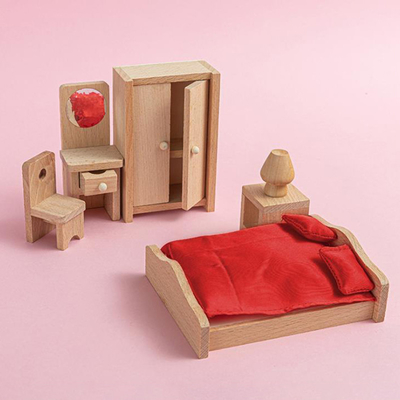 Meubles en bois de Tableau de salle à manger de maison de poupée pour l'éducation de cadeau d'enfant