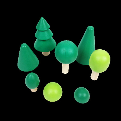 L'arc-en-ciel en bois de jouets de DIY 3D bloc constitutif de grande taille pour des enfants d'enfants