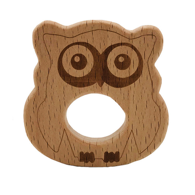 Forme animale en bois de tortue de baleine de koala de tortue de catégorie comestible de Teethers de bébé