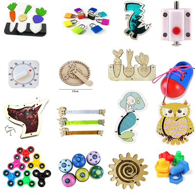 Bébé occupé de développement d'intelligence de Chip Skill Training Game Puzzle en bois d'enfants de jouets de Montessori d'accessoires du conseil DIY de bébé