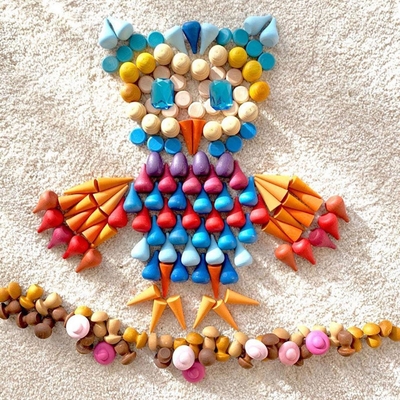Pièces lâches d'arc-en-ciel en bois Montessori coloré pour le bébé préscolaire