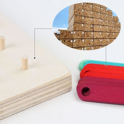 Éducation en bois éducative de première Toy Toy Jigsaw Board Game Child de puzzle de panneau de clou éducation en bois géométrique de Montessori