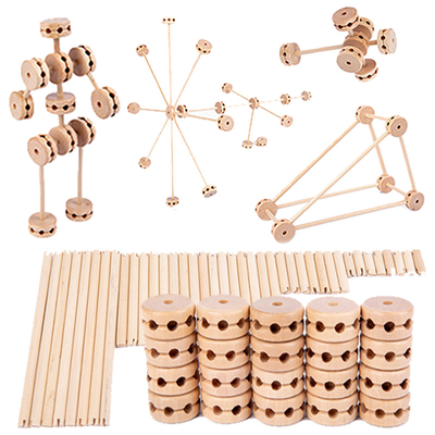 blocs constitutifs en bois de fort de la construction 3D Toy Creative DIY pour des enfants