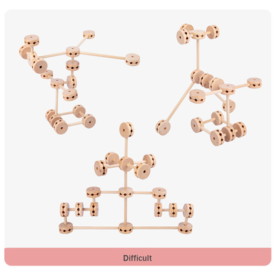 blocs constitutifs en bois de fort de la construction 3D Toy Creative DIY pour des enfants