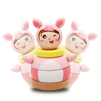 Culbuteur Doll Roly Poly Mobile Rattles Toy pour le cadeau d'enfants de nouveaux-nés de bébé