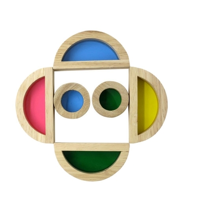 Blocs constitutifs de l'arc-en-ciel 24pcs éducatif acrylique pour le cadeau d'enfants