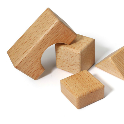 jouets en bois Montessori naturel de blocs de Burlywood du hêtre 20pcs apprenant l'éducation