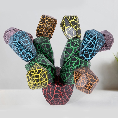 Jouets en bois de équilibrage de bébé de Montessori de cactus pour éducatif tôt