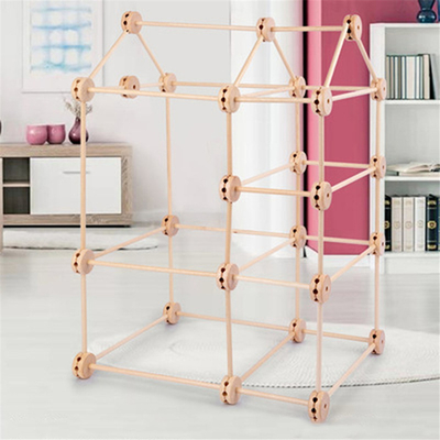 le fort Buliding en bois de la construction 3D bloque Diy pour rassembler Montessori éducatif