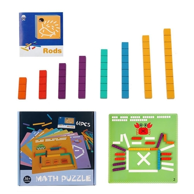 Casse-tête arithmétique en bois pour la pensée logique de étude tôt d'enfant