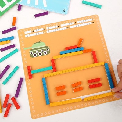 Casse-tête arithmétique en bois pour la pensée logique de étude tôt d'enfant