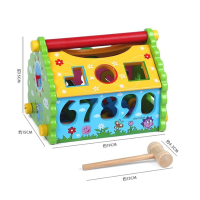 Les enfants forment la Chambre Montessori en bois de sagesse de trieuse intelligent