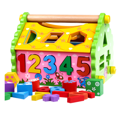 Les enfants forment la Chambre Montessori en bois de sagesse de trieuse intelligent