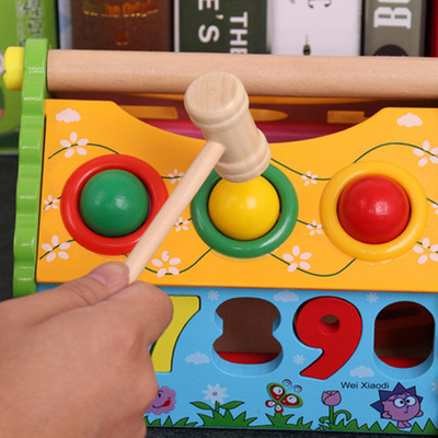 Les enfants forment la Chambre Montessori en bois de sagesse de trieuse intelligent