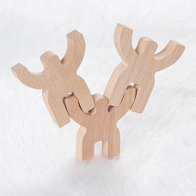 Jouets en bois arrondis de puzzle de forme pour améliorer le caractère de logique
