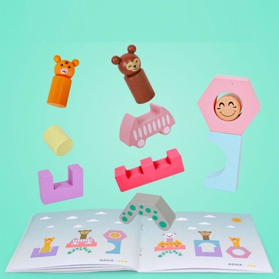 Le camion en bois de train forment DIY Toy For Preschool Toddler éducatif