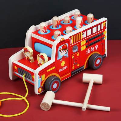 Le marteau en bois de 2 maillets joue des filles de Burr Free For Toddler Boys
