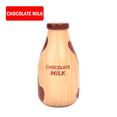Cuisine en bois d'ensemble de lait pour les jouets éducatifs de nourriture de Montessori de garçon de fille