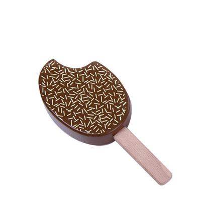 Jouets en bois imprimés de crème glacée 1pc pour les jouets préscolaires de garçon de fille