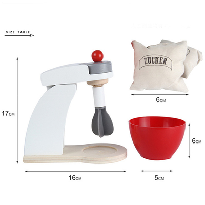 La cuisine miniature en bois de machine de café de simulation a placé pour le bébé apprenant tôt