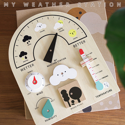 Conseil en bois de Toy Weather Forecast Holiday Calendar de station météorologique
