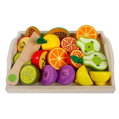 Légume fruit de coupure en bois de simulation réglé pour la cuisine
