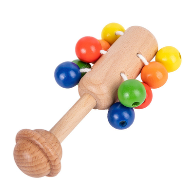 Montessori aide pédagogique la pratique en matière en bois de tasse de boule d'oeufs de cube saisissant pour des nourrissons