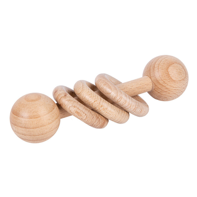 Montessori aide pédagogique la pratique en matière en bois de tasse de boule d'oeufs de cube saisissant pour des nourrissons