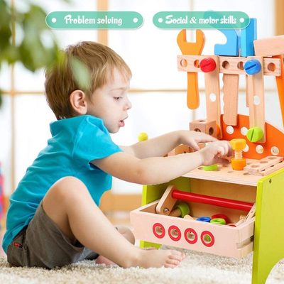 Jouet en bois du puzzle DIY de simulation de Chambre de jeu d'interaction d'enfant de parent