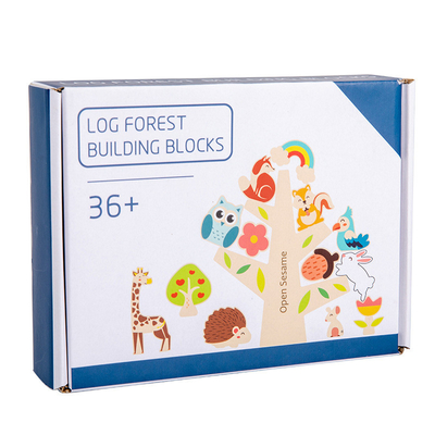 Forest Music Animal Balanced String en bois perle les blocs constitutifs éducatifs