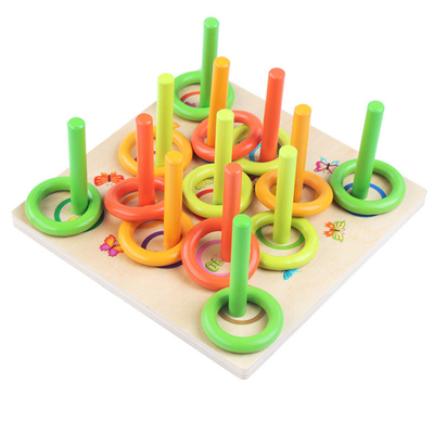 Coordination en bois de Ring Game Exercise Hand Eye de bloc d'enfants