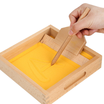 Discours de Montessori de boîte de peinture de sable enseignant les jouets éducatifs