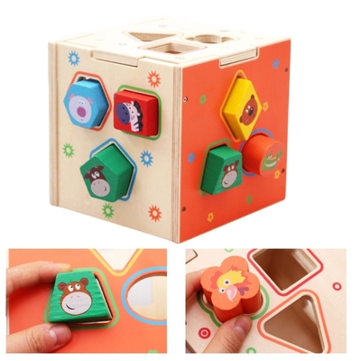Résolution des problèmes géométrique en bois de développement de Toy Teaching Aid Baby Brain