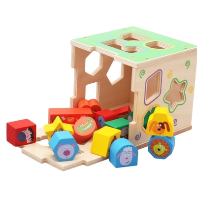 Résolution des problèmes géométrique en bois de développement de Toy Teaching Aid Baby Brain
