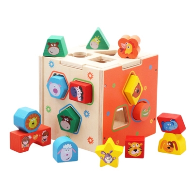 Résolution des problèmes géométrique en bois de développement de Toy Teaching Aid Baby Brain