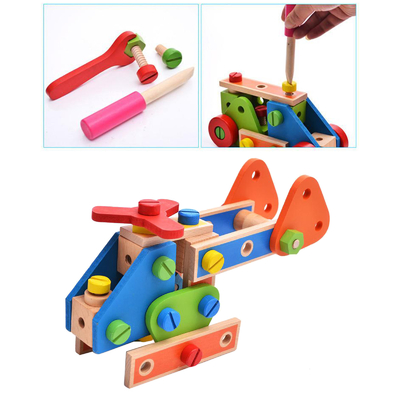 L'écrou en bois de bloc constitutif de Montessori joue la vis Toy Girls Boys Gift d'écrou