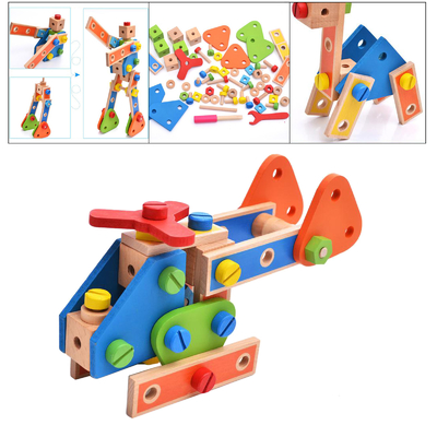L'écrou en bois de bloc constitutif de Montessori joue la vis Toy Girls Boys Gift d'écrou