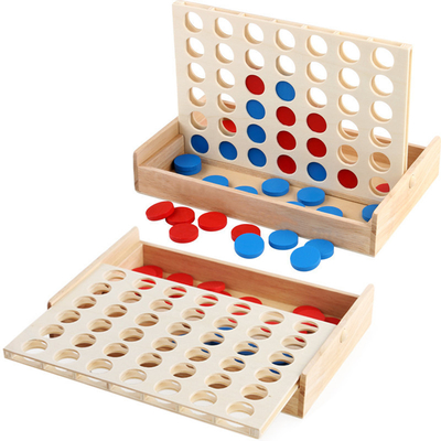 Les enfants éducatifs alignent le puzzle Toy Wooden Foldable de conseil de rangée