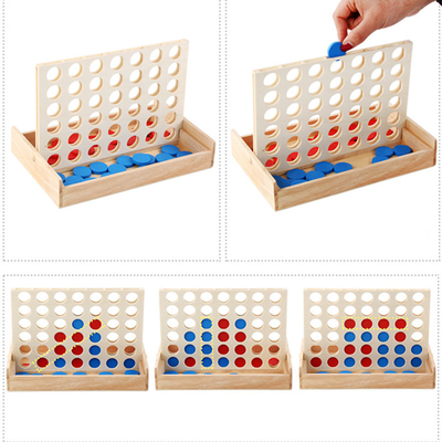Les enfants éducatifs alignent le puzzle Toy Wooden Foldable de conseil de rangée