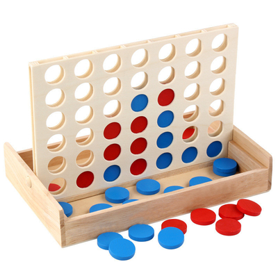 Les enfants éducatifs alignent le puzzle Toy Wooden Foldable de conseil de rangée