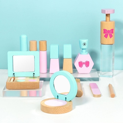 la simulation 12pcs/Set en bois feignent le maquillage Kit Toy For Girls de jeu