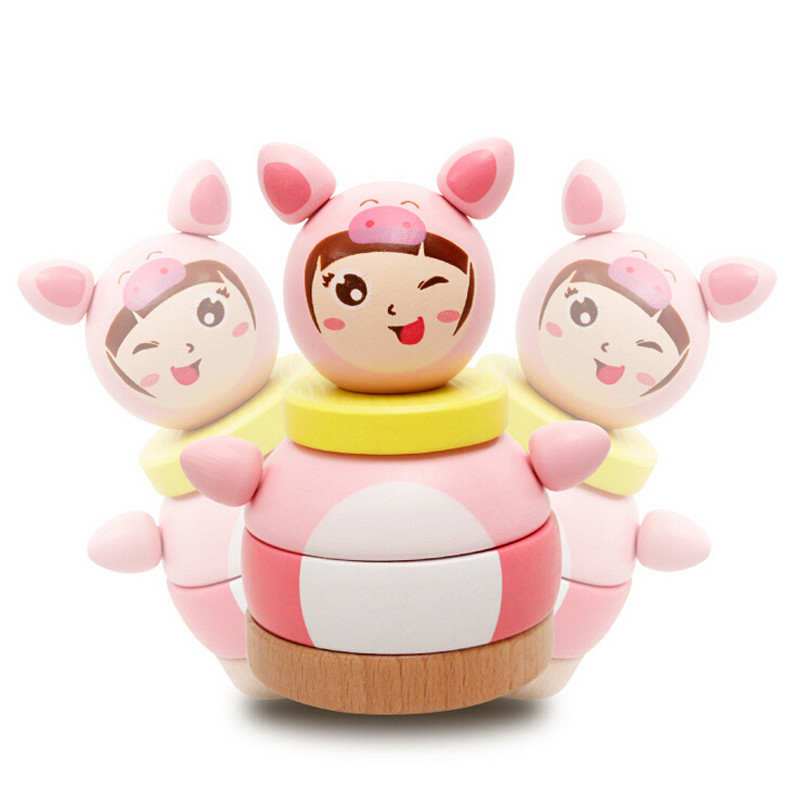 Culbuteur Doll Roly Poly Mobile Rattles Toy pour le cadeau d'enfants de nouveaux-nés de bébé